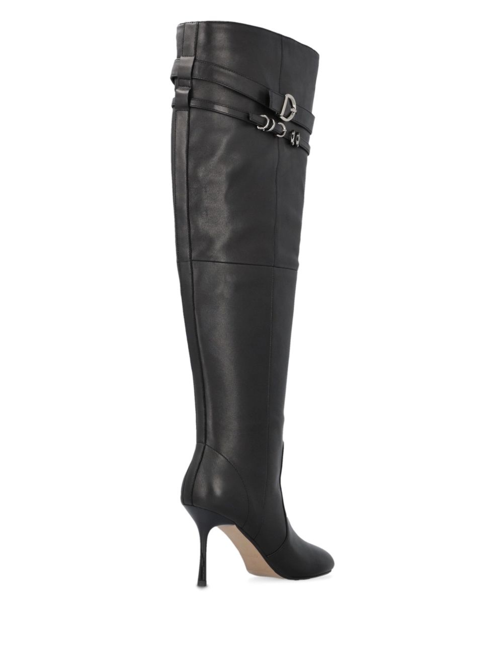 leather knee-length boots - 3