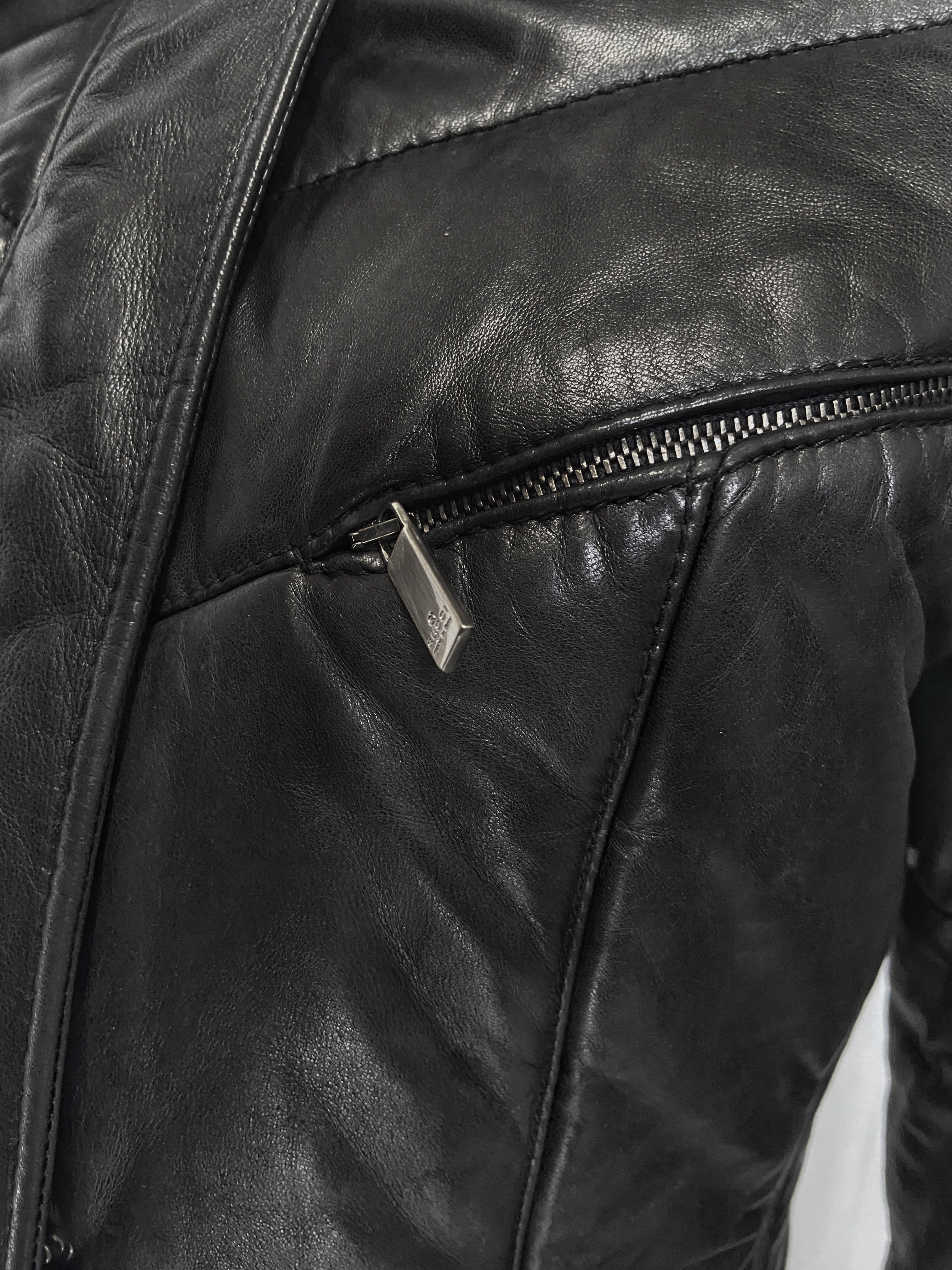 Gucci Fall 1998 Tom Ford Lambskin Leather Quilted Down Puffer Jacket 40 - 11
