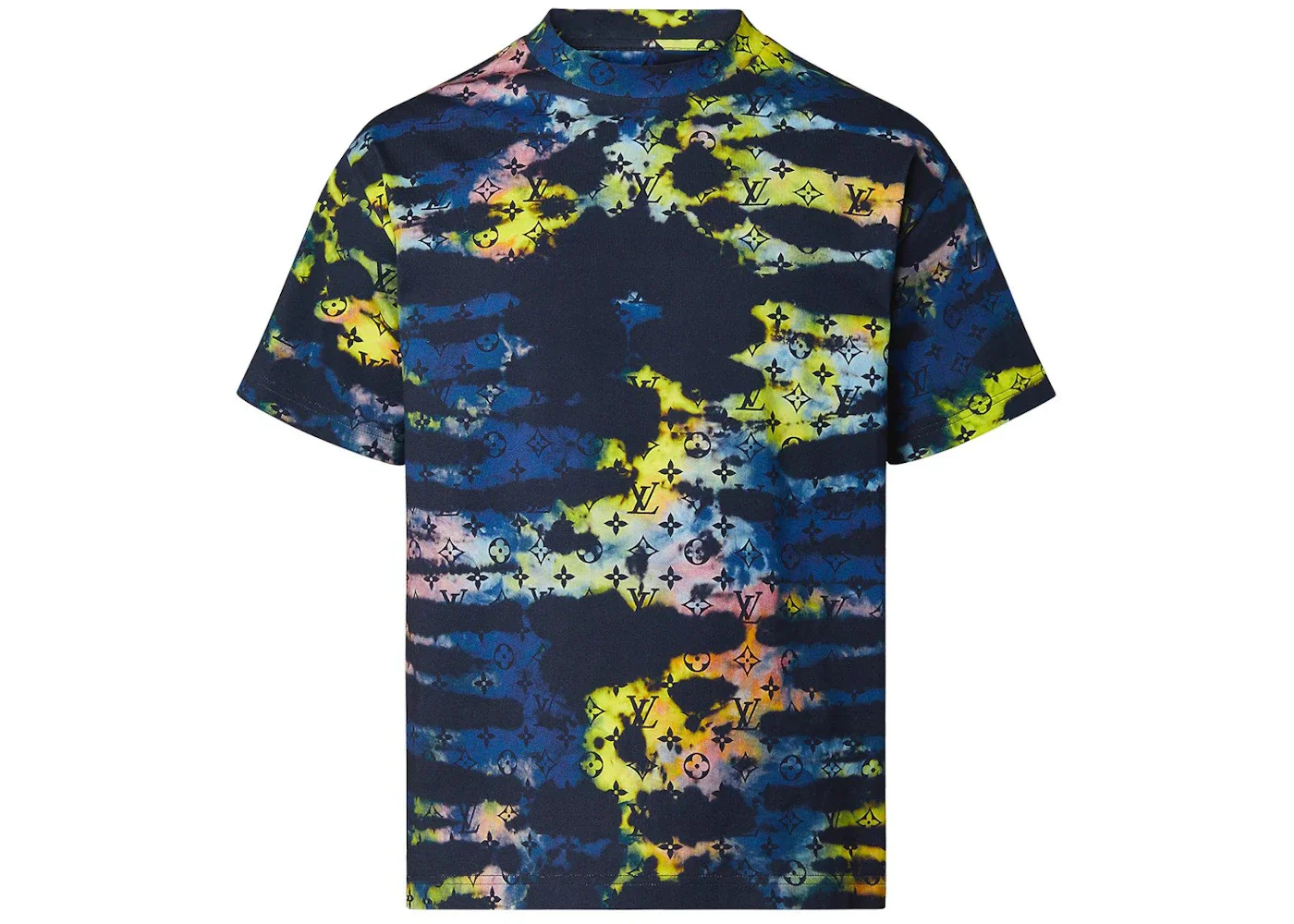 Louis Vuitton Monogram Tie & Dye Printed Tee Multicolor - 1