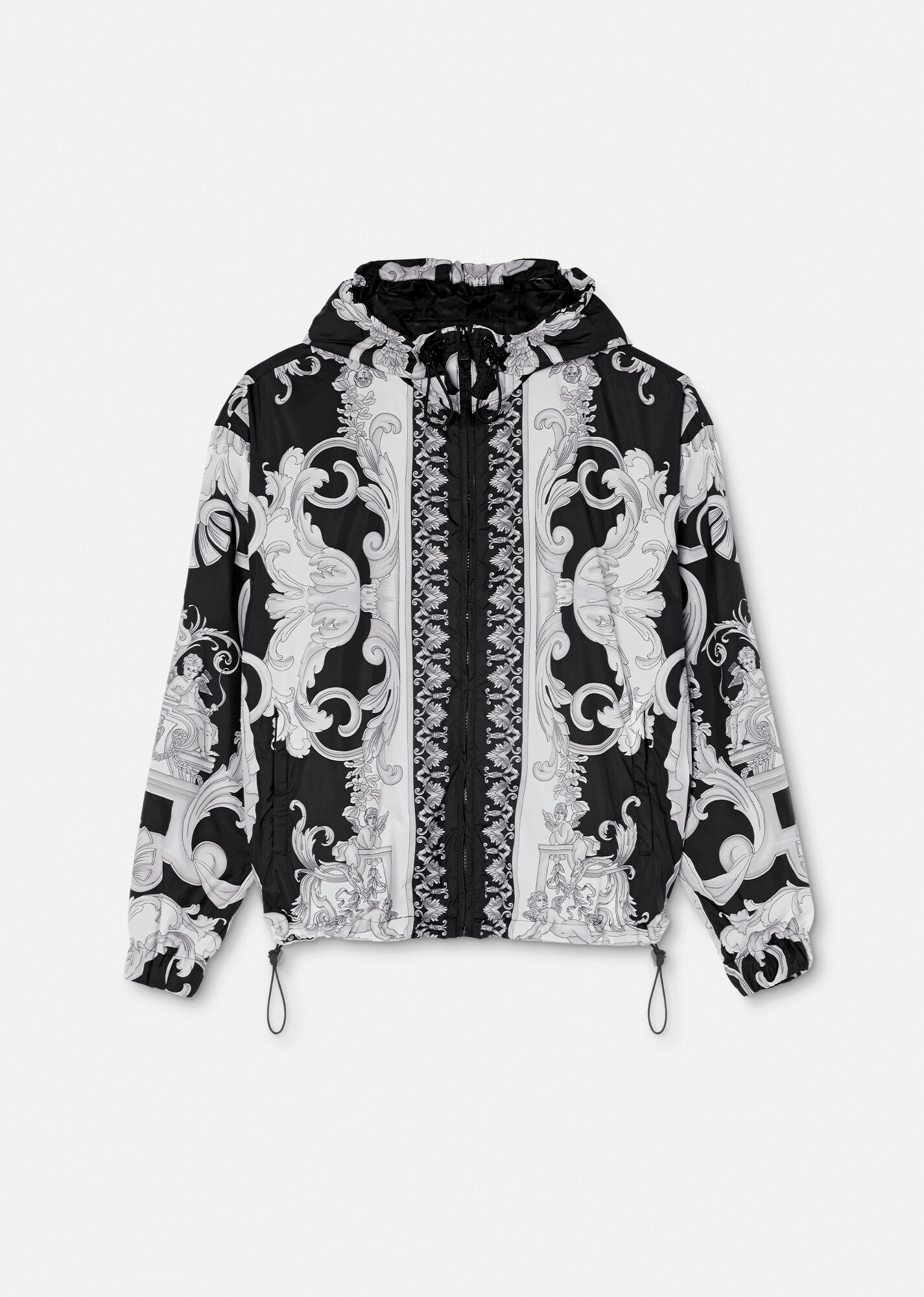 Silver Baroque Windbreaker Jacket - 1