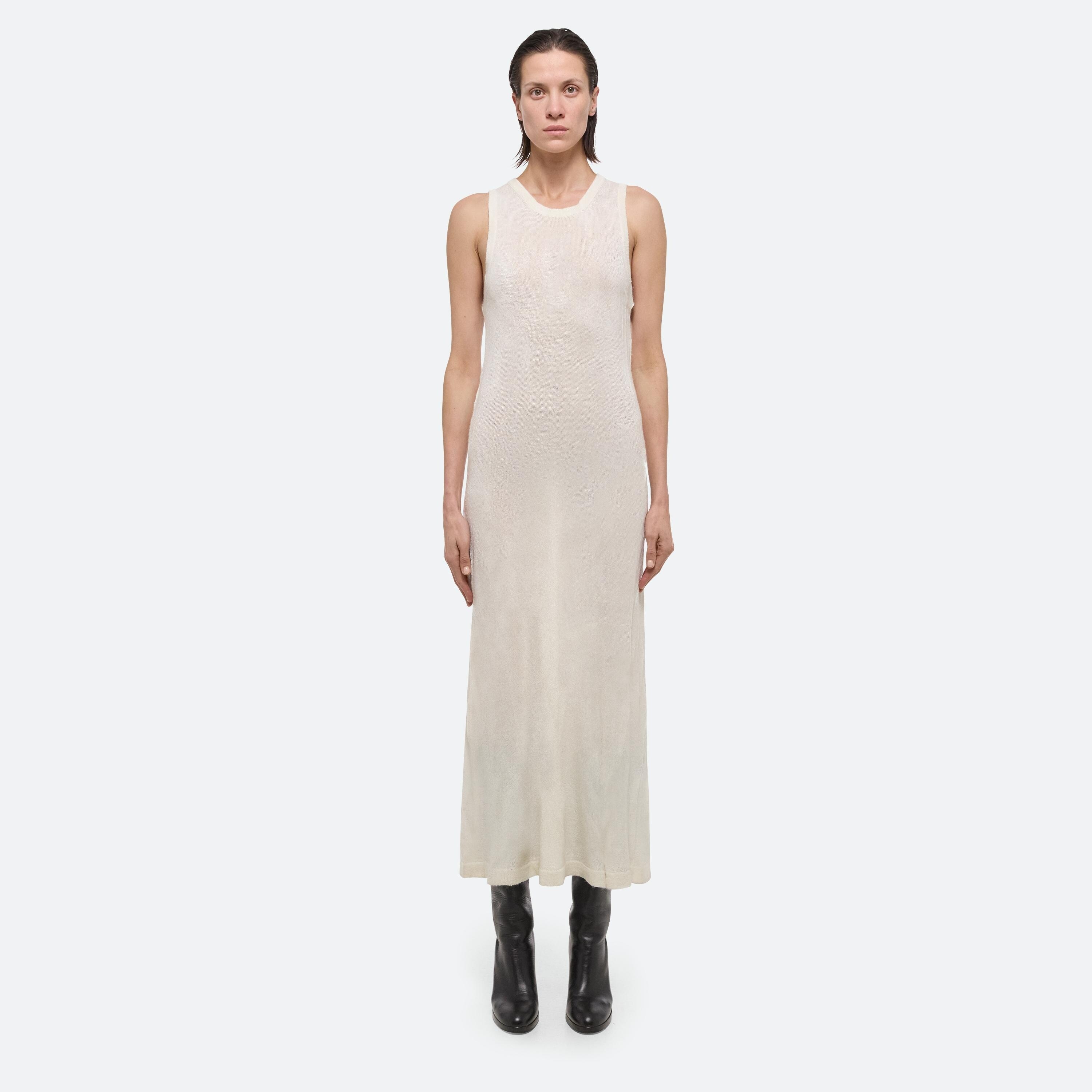 SLEEVELESS CRUSHED KNIT DRESS - 3