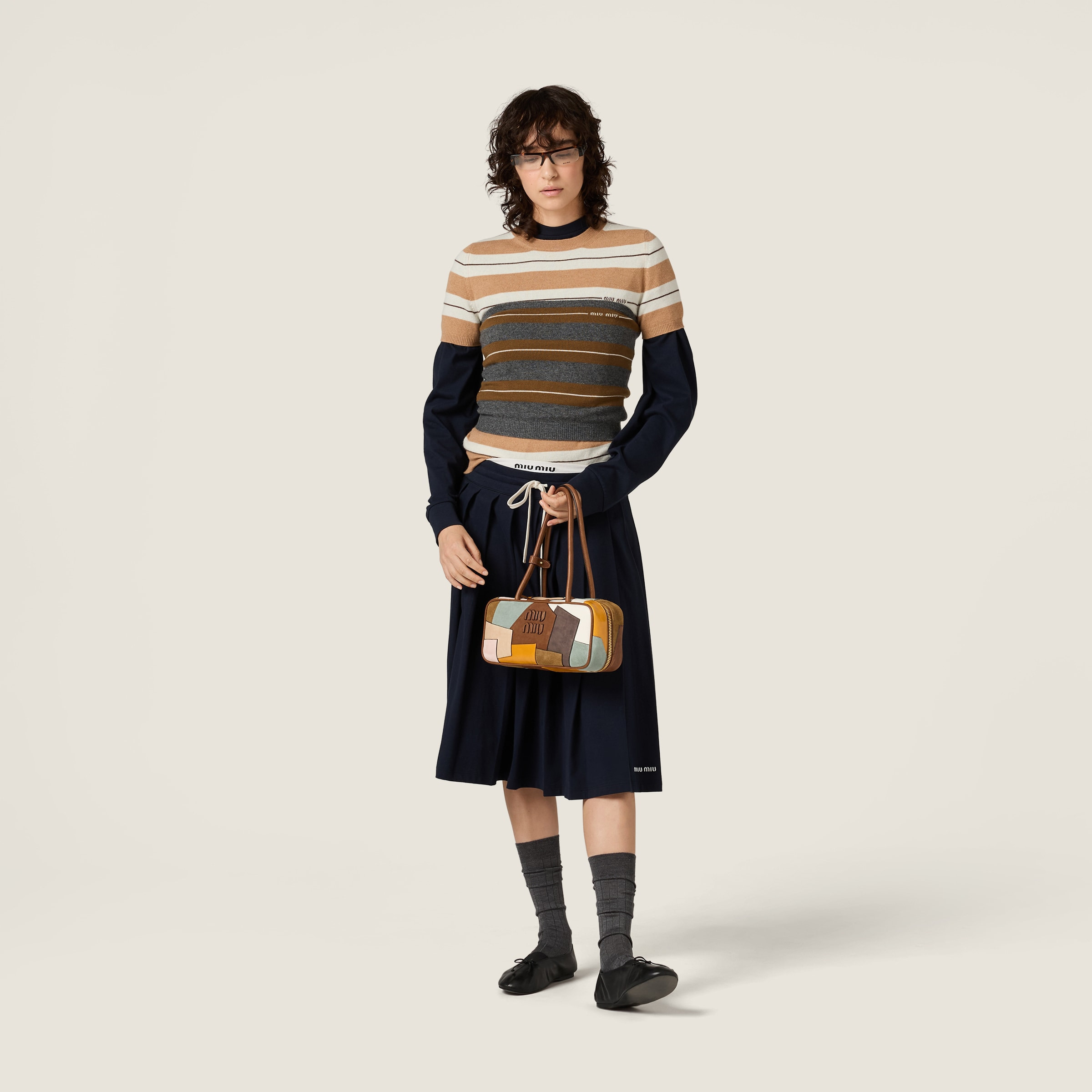 Beau patchwork leather bag - 5