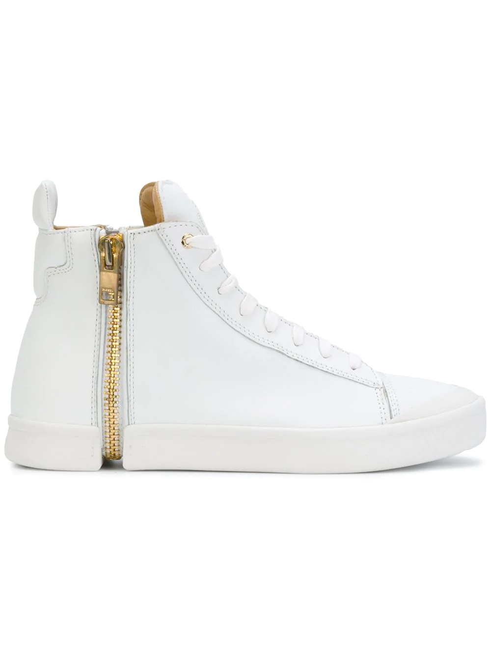 zip detail sneakers - 1