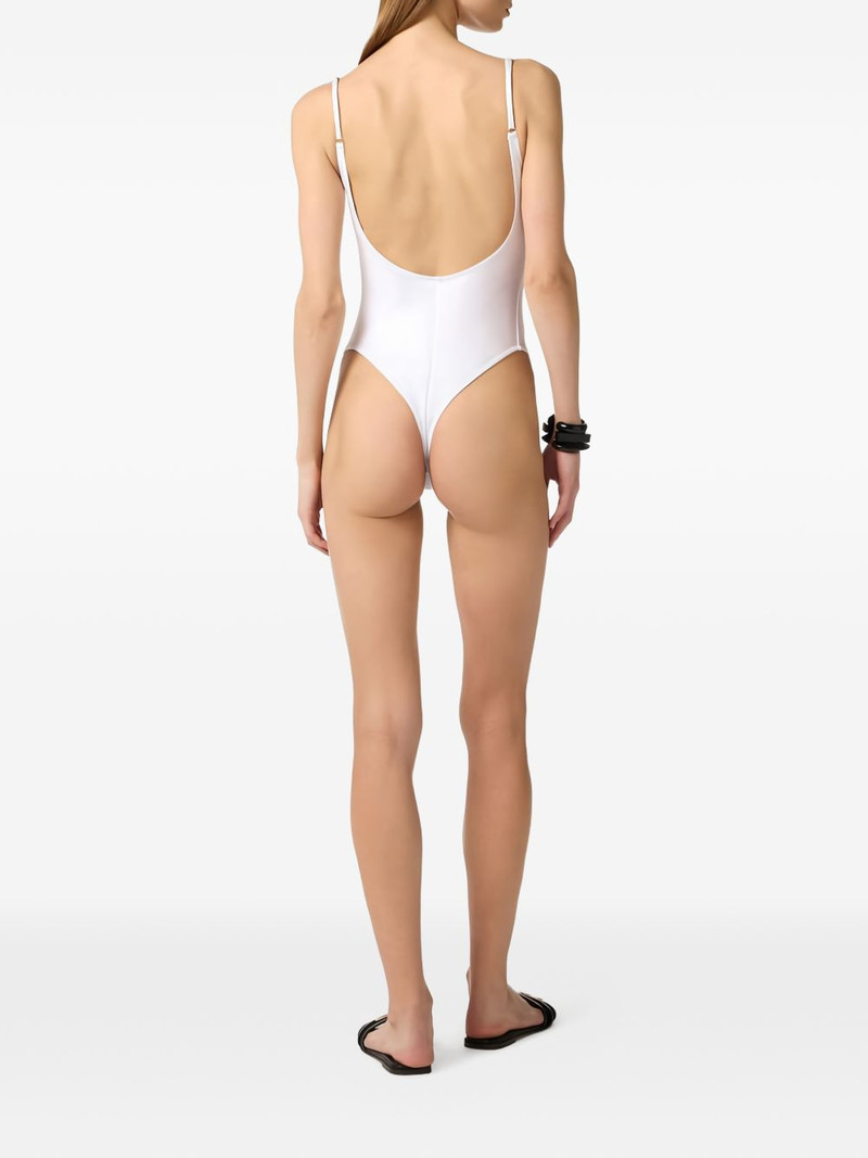 lettering-print swimsuit 5