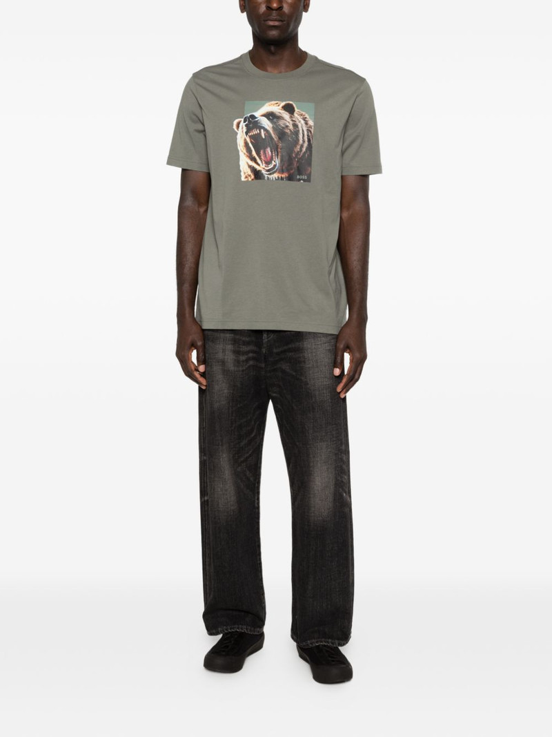 BOSS Dobermann bear-graphic T-shirt outlook