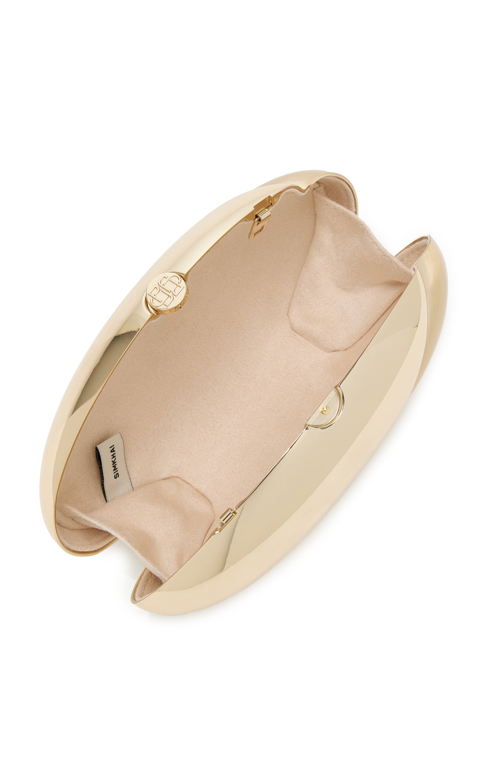 Ameera Sculpted Clutch gold - 7