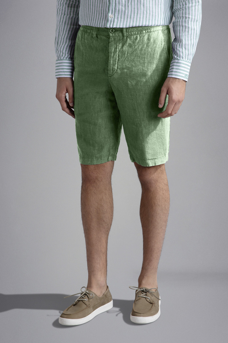 LINEN BERMUDA SHORTS 6