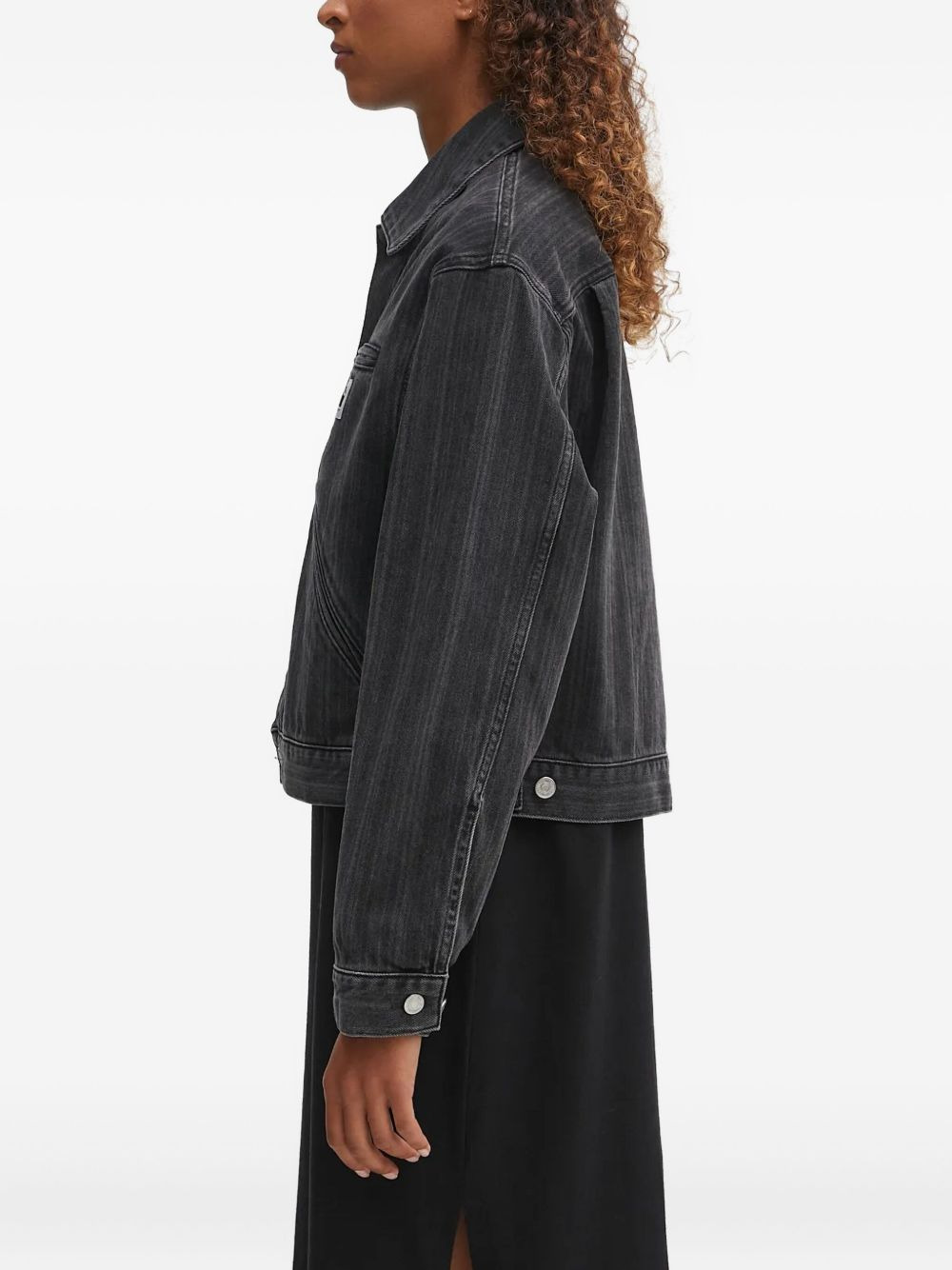zip-pocket denim jacket - 2