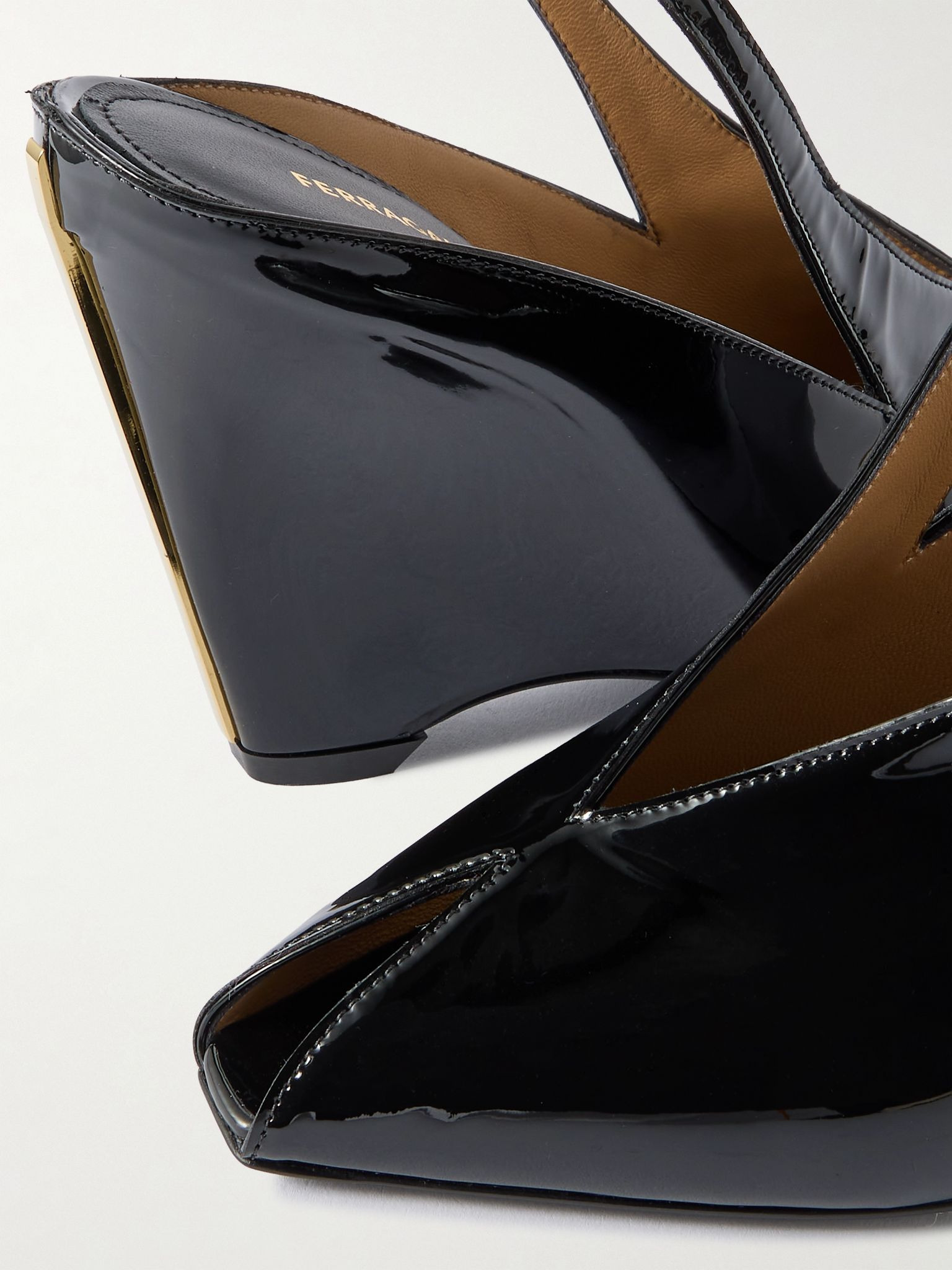 Arcadia patent-leather pumps Black - 4