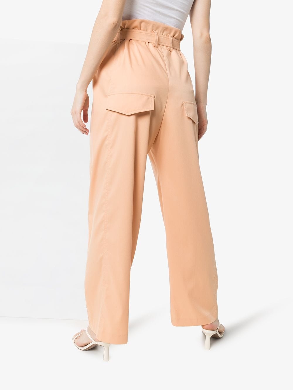 belted paperbag trousers - 4