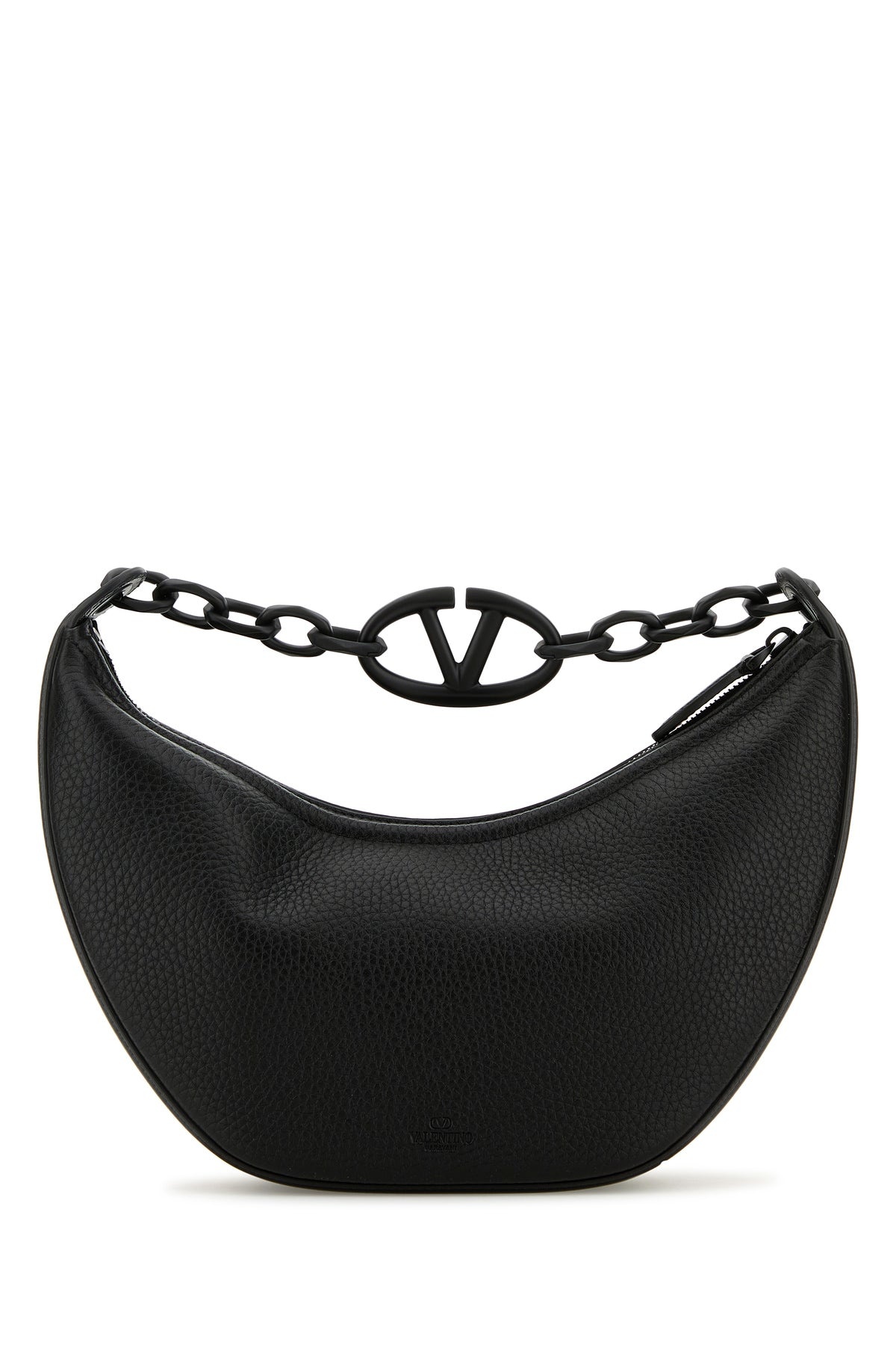 Black leather Hobo VLogo Moon handbag - 3
