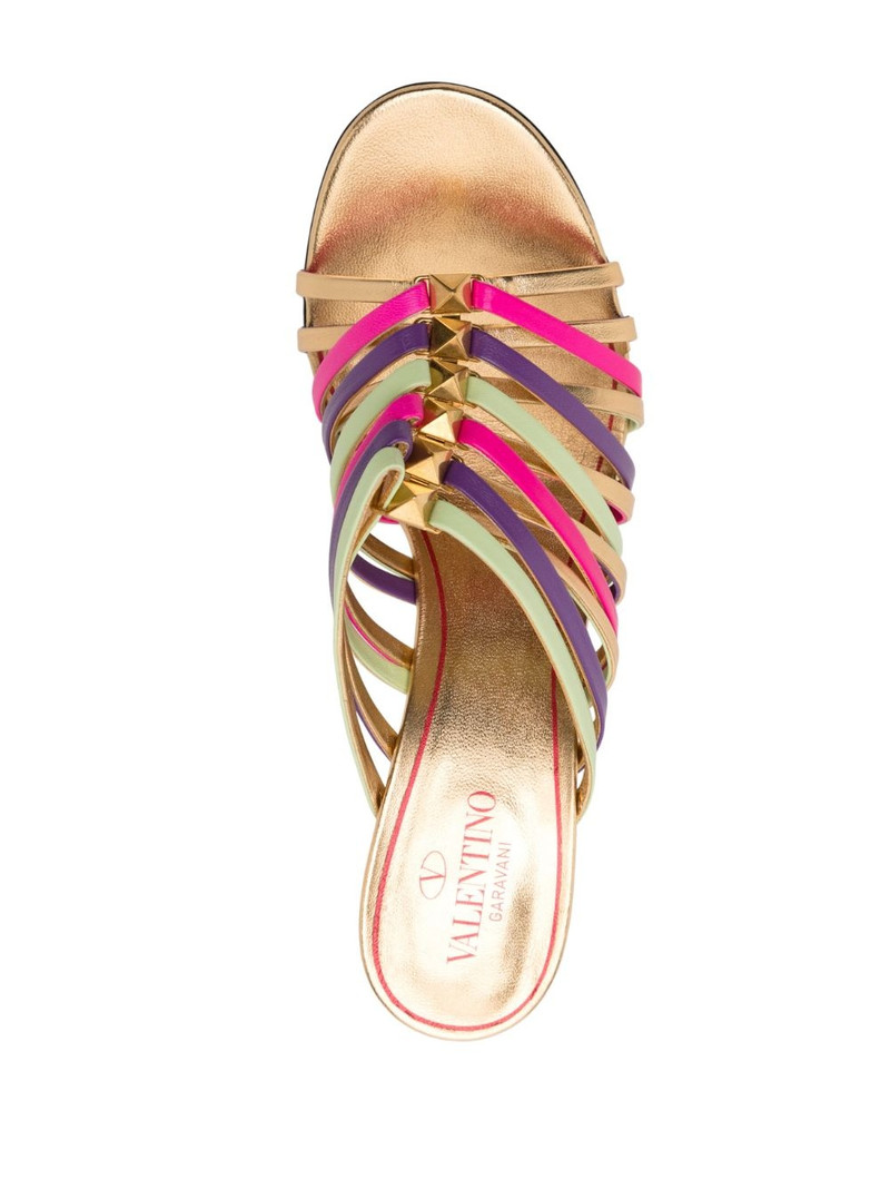 strappy 100mm stiletto mules 4