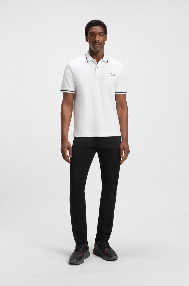 BOSS PORSCHE X BOSS POLO SHIRT IN COTTON WITH MOISTURE CONTROL outlook