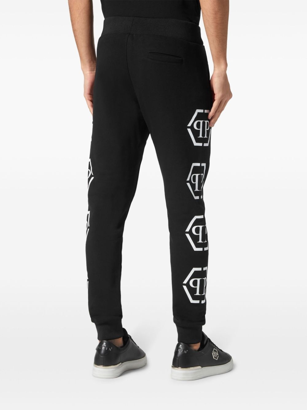 monogram-print track pants - 4