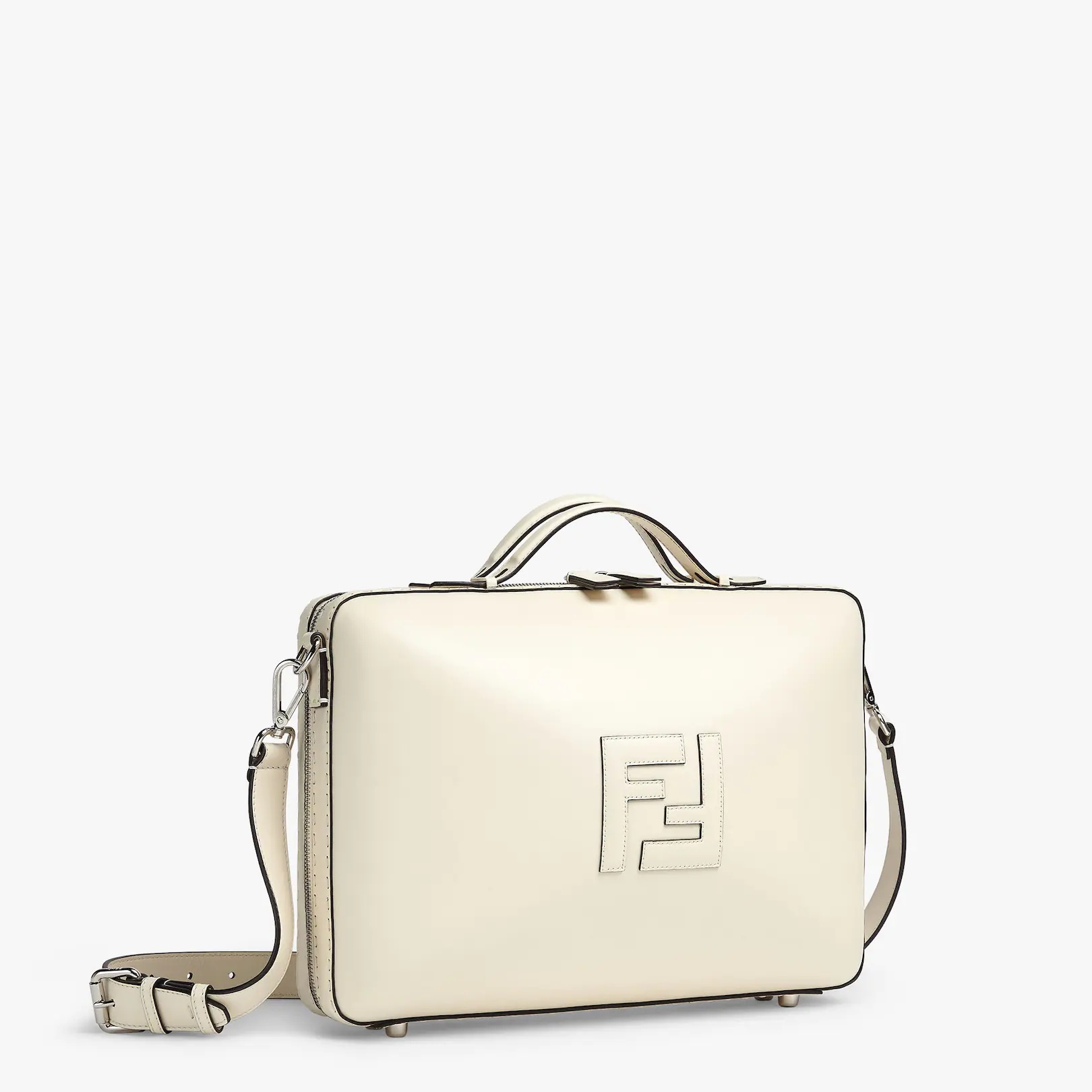 Black leather suitcase - 2