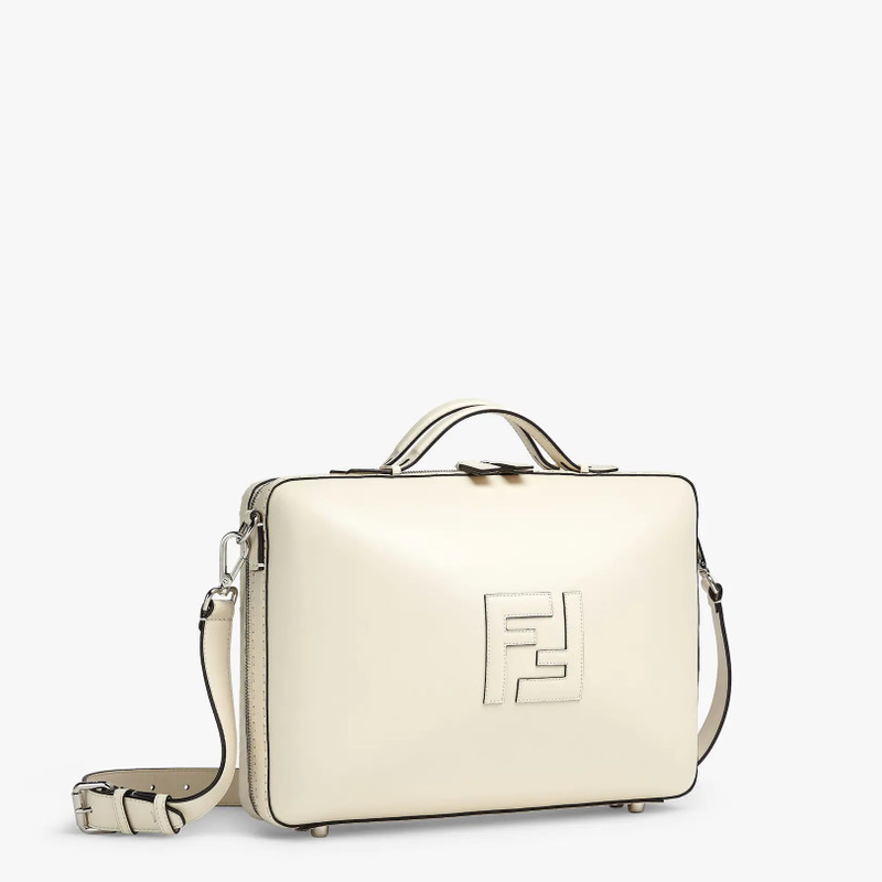FENDI Black leather suitcase outlook