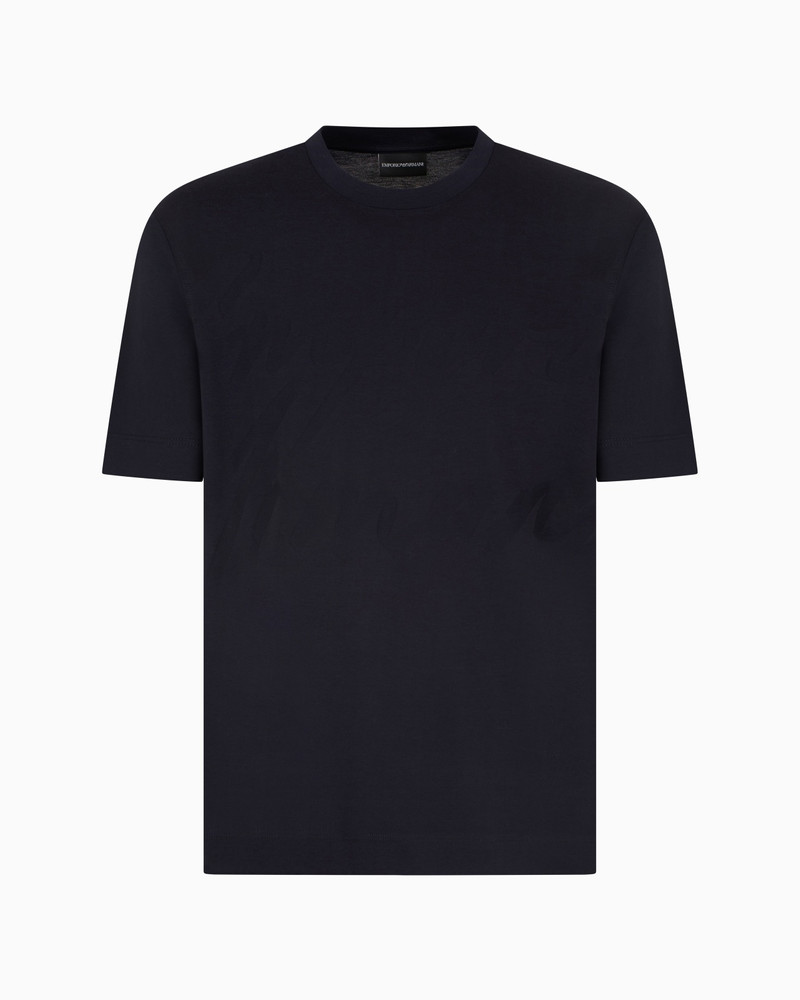 JERSEY T-SHIRT WITH JACQUARD LOGO 1