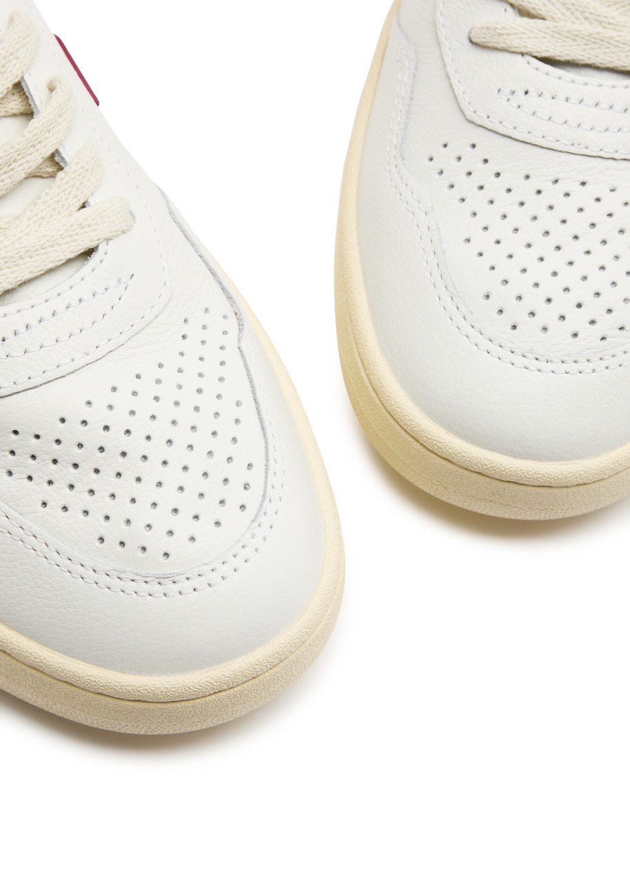 Veja V-90 Panelled Leather Sneakers - 3