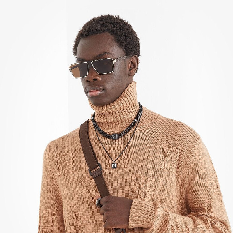 FENDI Ruthenium-colored necklace outlook