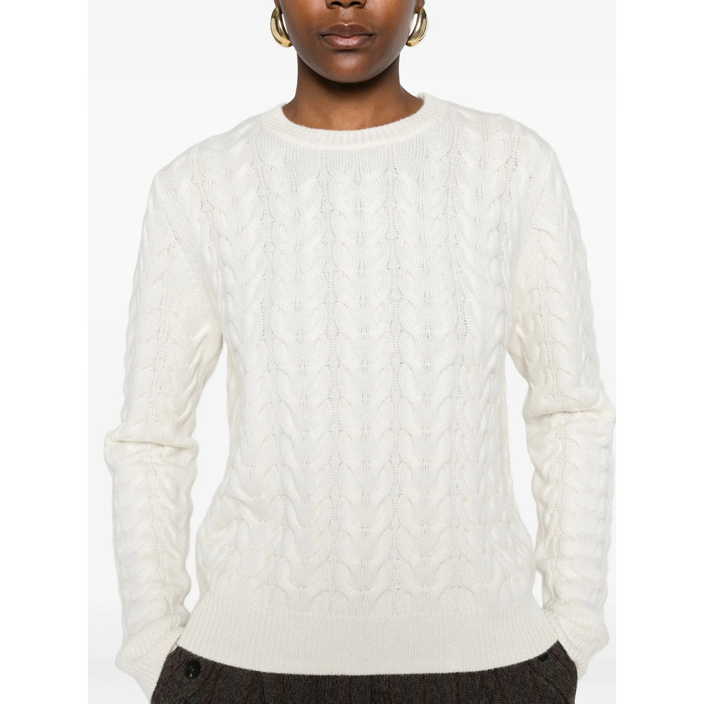 Max Mara White Knitwear - Jumpers Women - 4