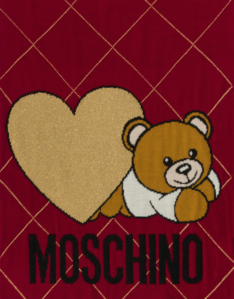 LOVELY TEDDY BEAR CHECK SCARF 3