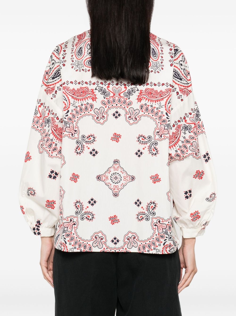 paisley-print cotton shirt - 4