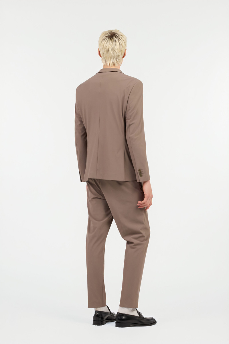 Taupe Single-Breasted Suit 4