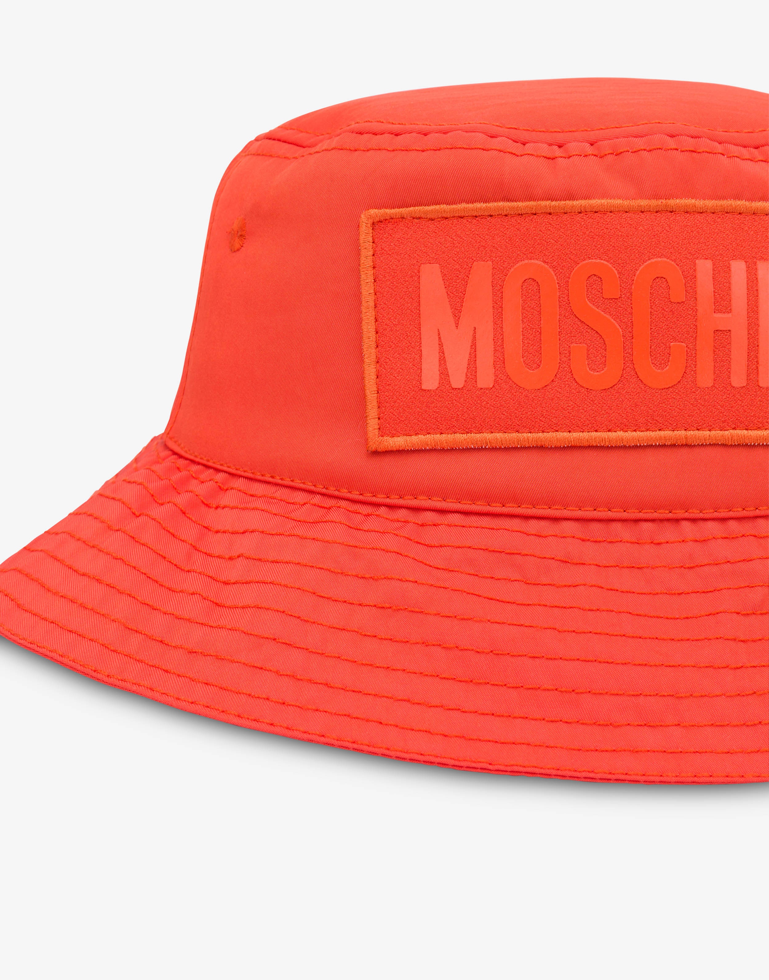 LOGO PATCH NYLON BUCKET HAT - 3