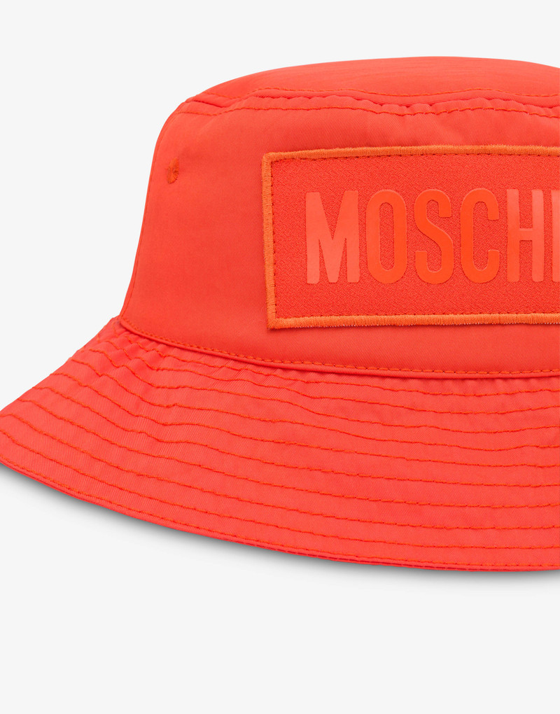 LOGO PATCH NYLON BUCKET HAT 3
