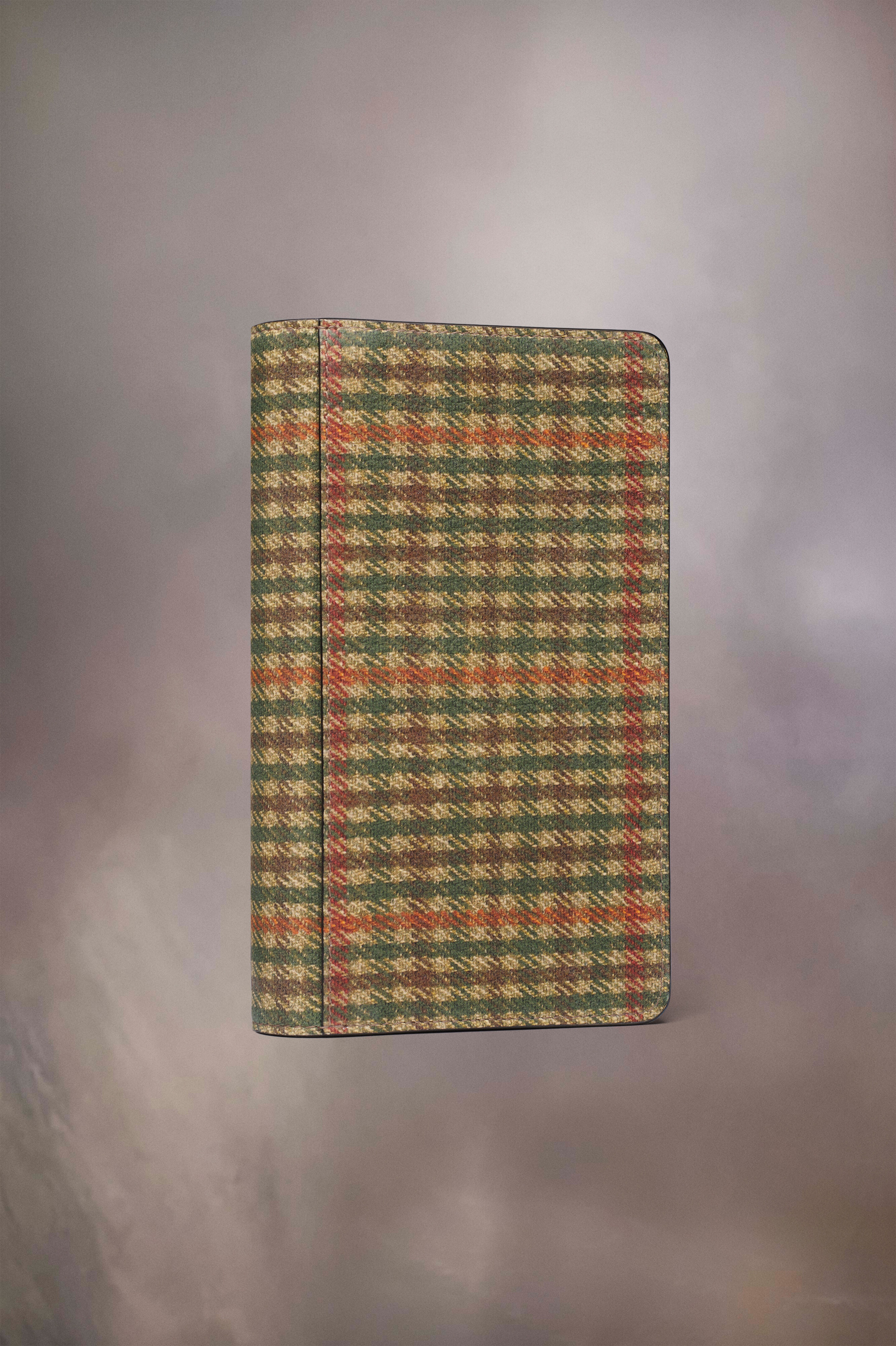 Check print leather wallet - 2