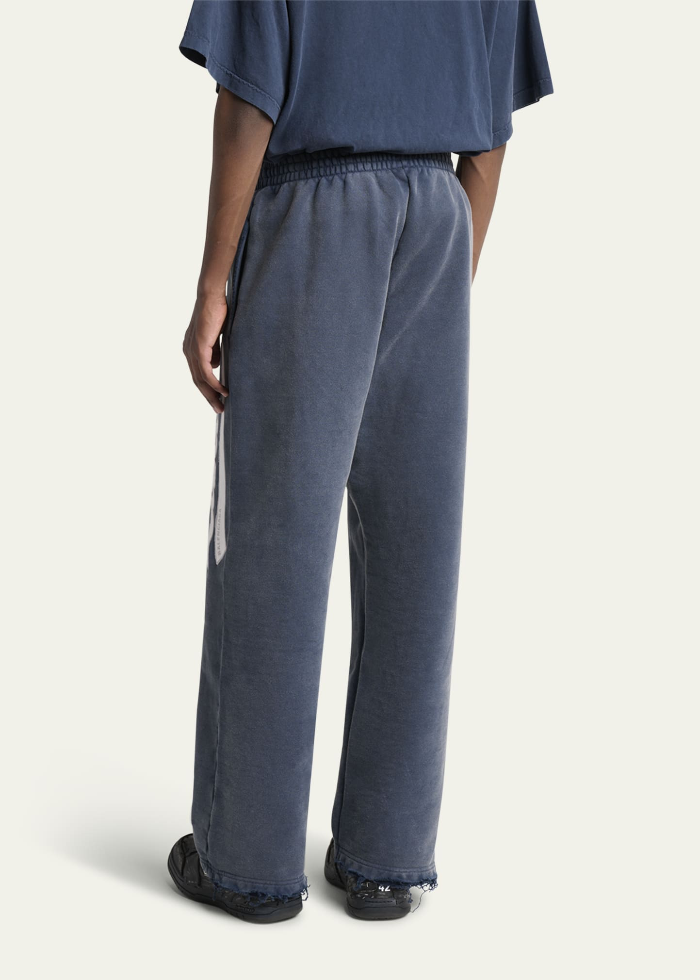 Men's Luxury Script Terry Relaxed-Fit Sweatpants - 3