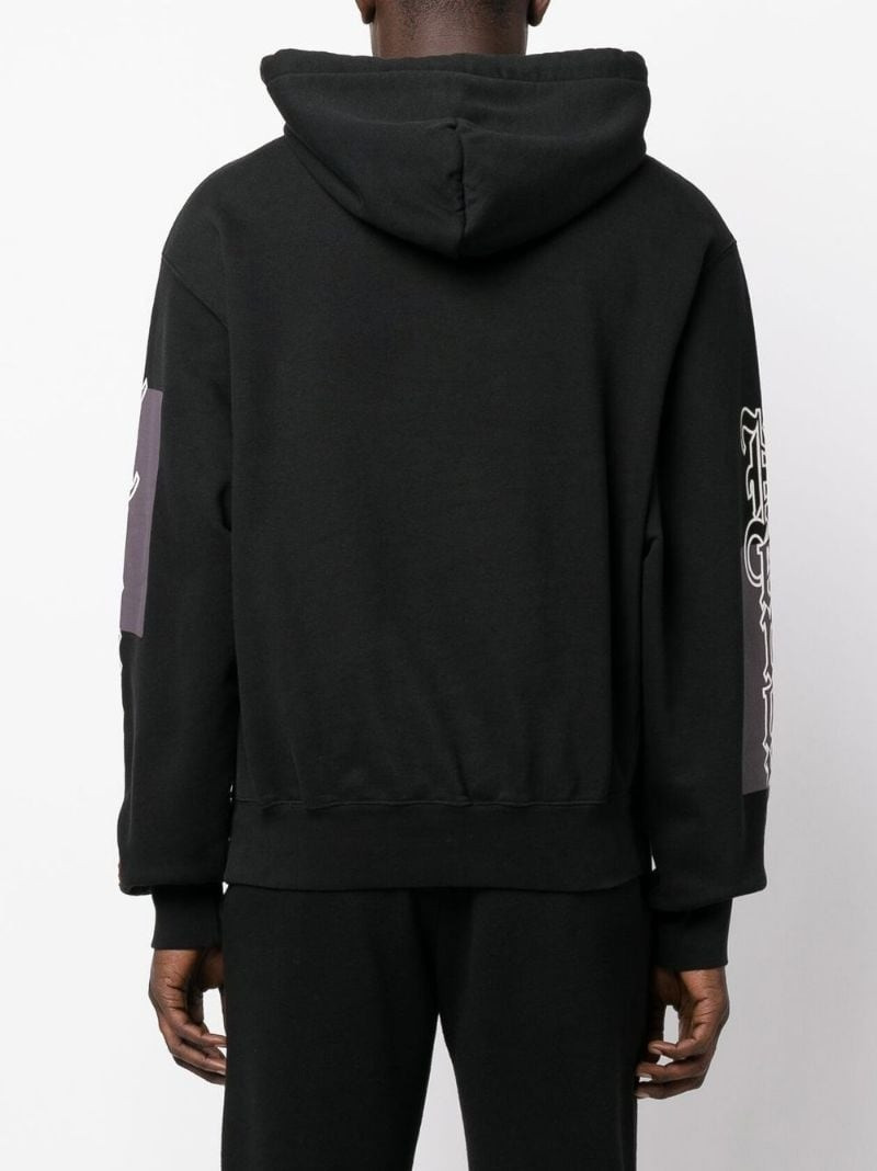 logo-print cotton hoodie 4