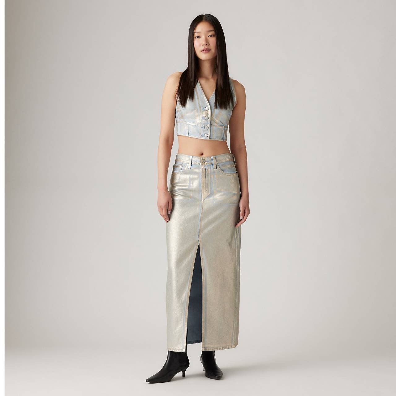 ANKLE COLUMN SKIRT - 2