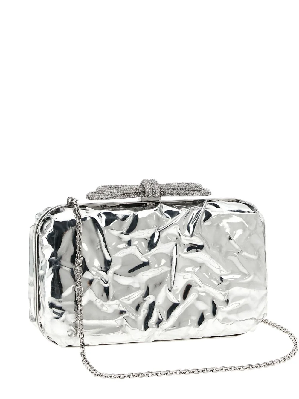 Double Bow Wrapped Mirror clutch - 1