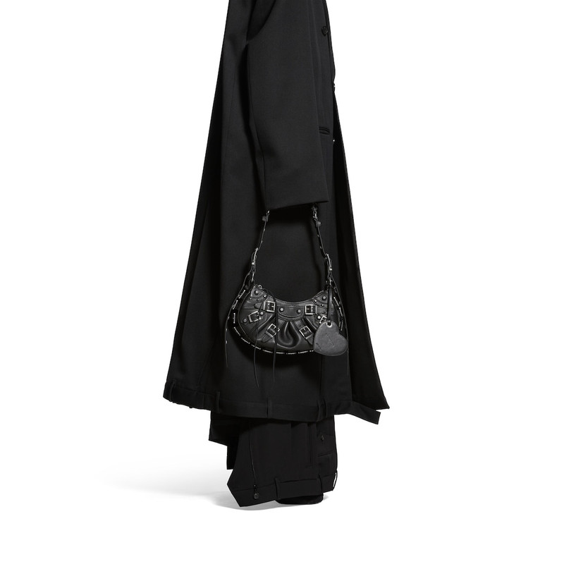BALENCIAGA Women's Le Cagole Xs Shoulder Bag With Buckles in Black outlook