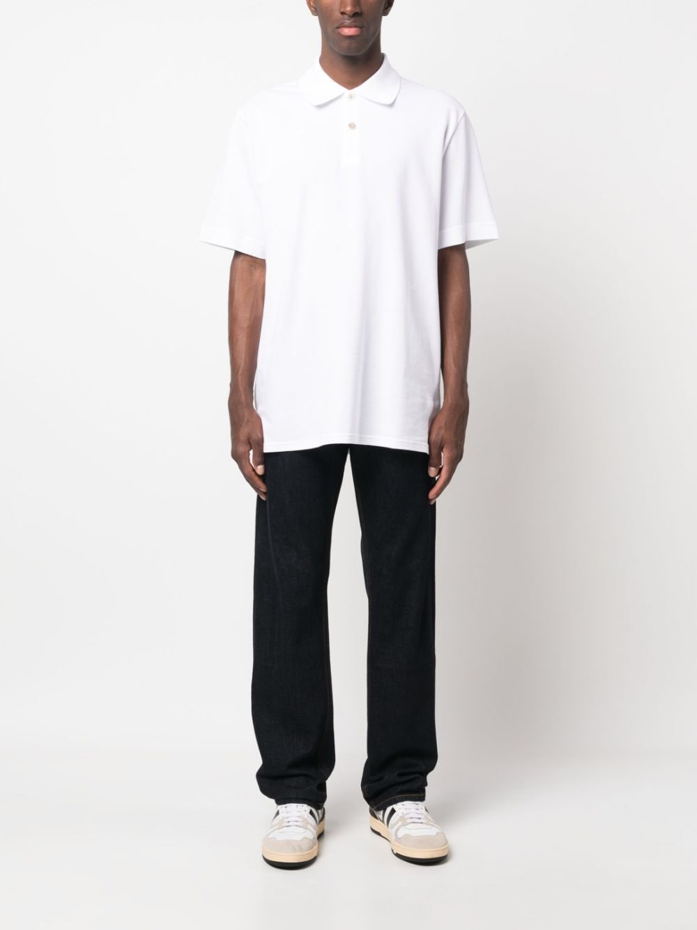 short-sleeve cotton polo shirt - 2