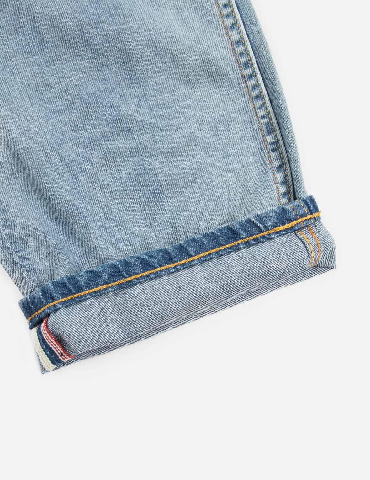 RHINESTONE & EMBROIDERY SEAGULL POCKET STRAIGHT FIT DENIM JEANS - 10