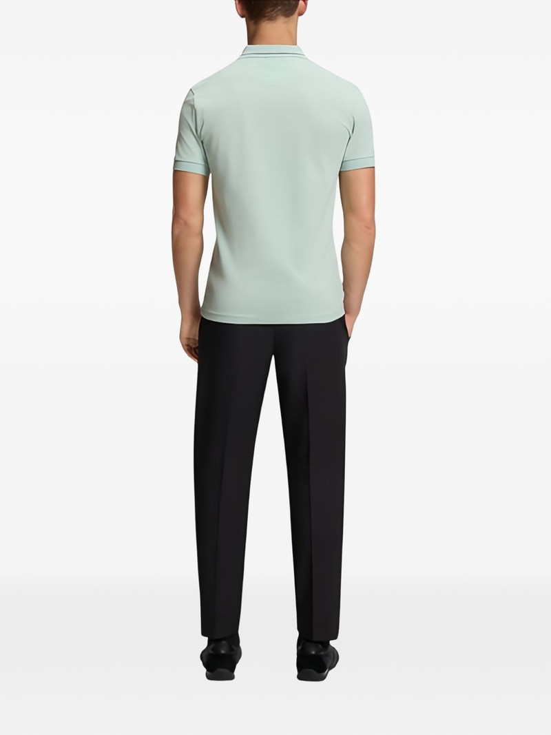 striped-trim polo shirt 3