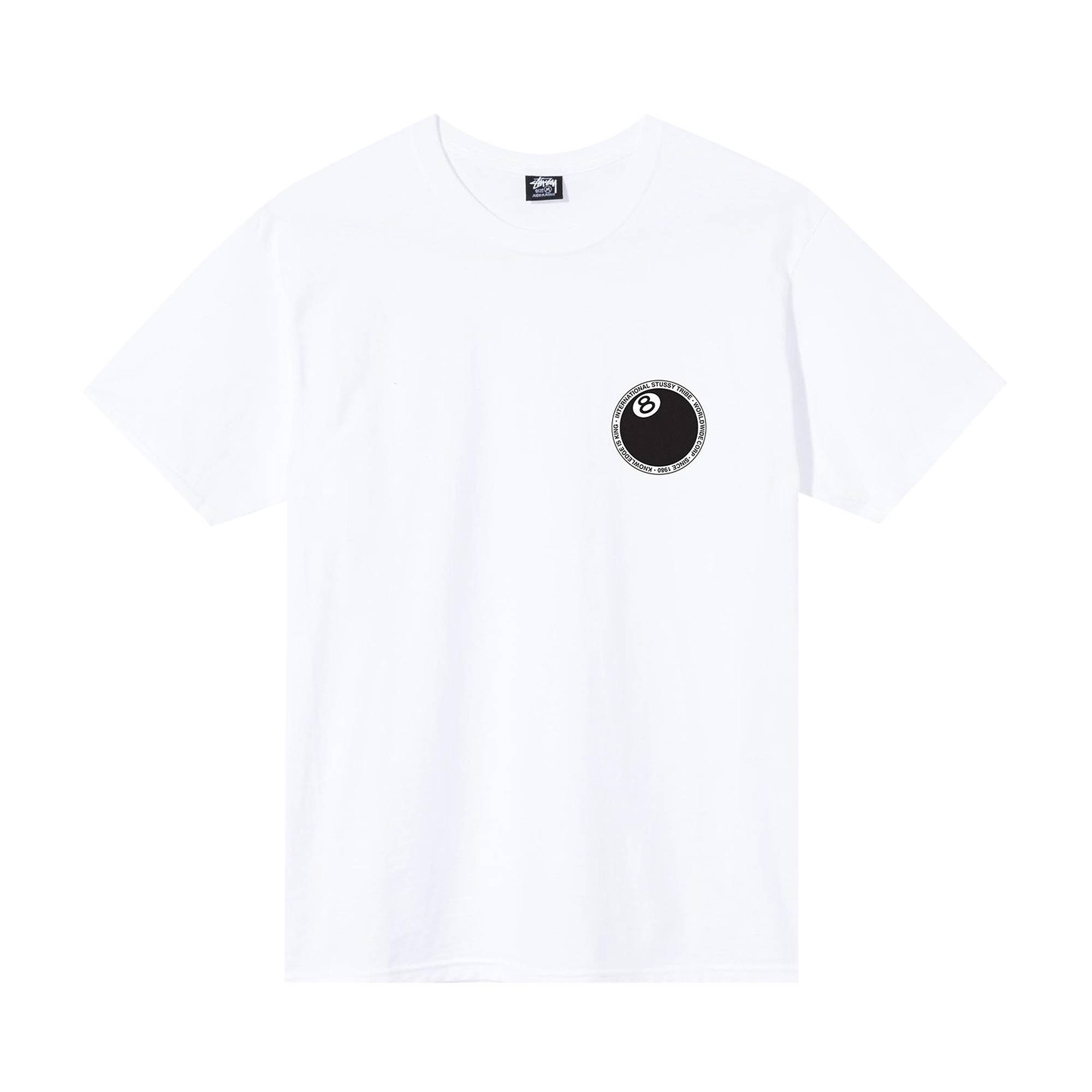 Stussy 8 Ball Dot Tee 'White' - 1