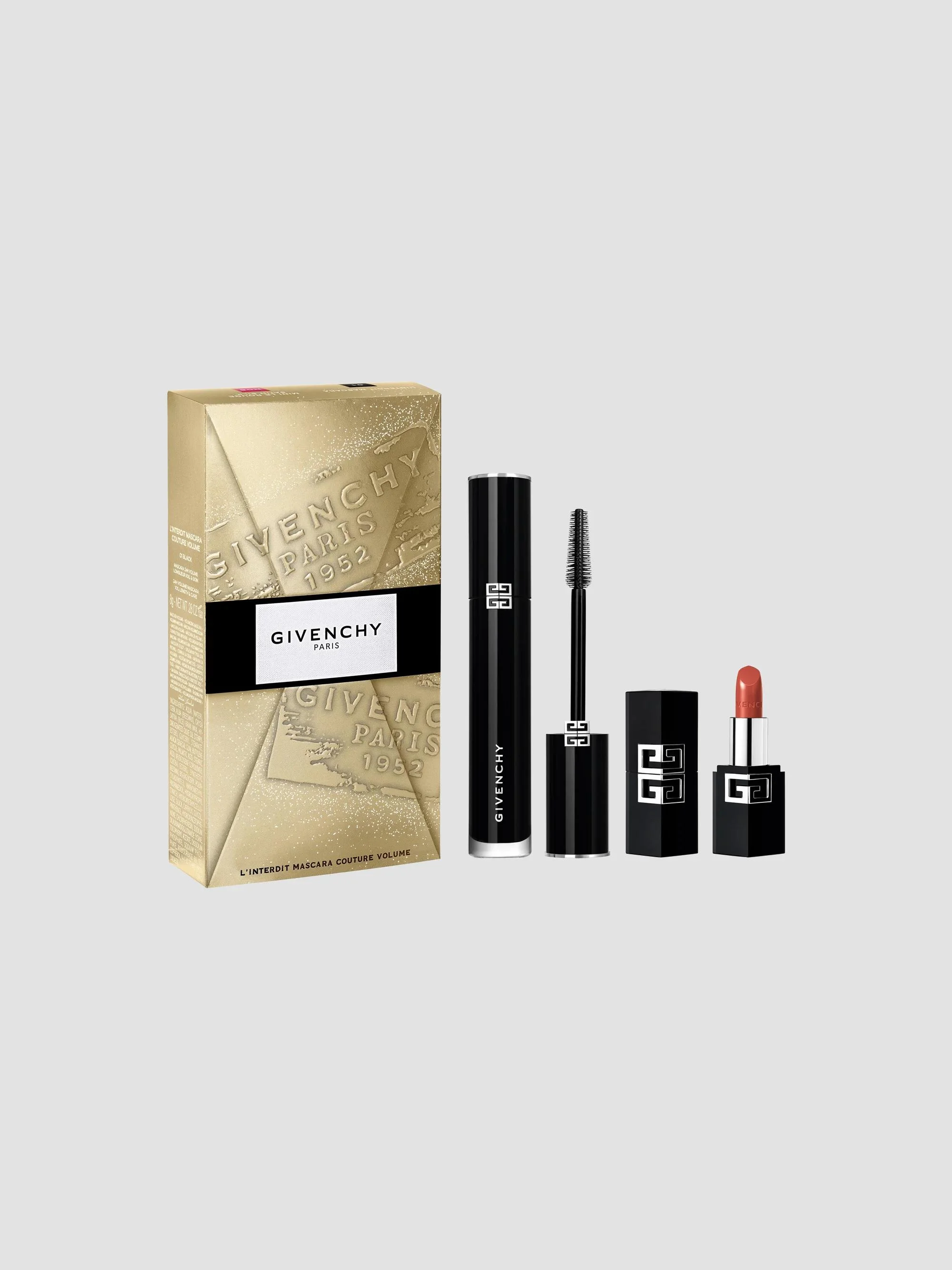 L'Interdit Couture Volume Mascara & Le Rouge Satin Silk Lipstick Gift Set - 1