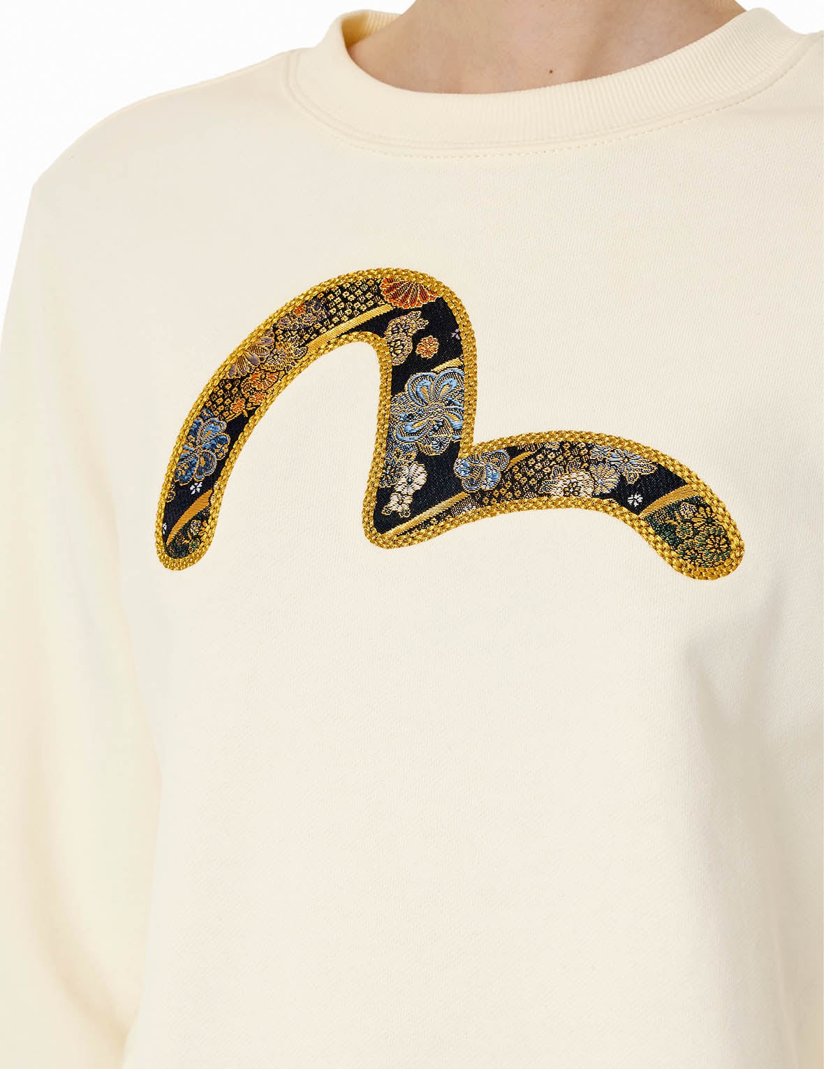 SEAGULL BROCADE APPLIQUÉ AND LOGO EMBROIDERY REGULAR FIT SWEATSHIRT - 5