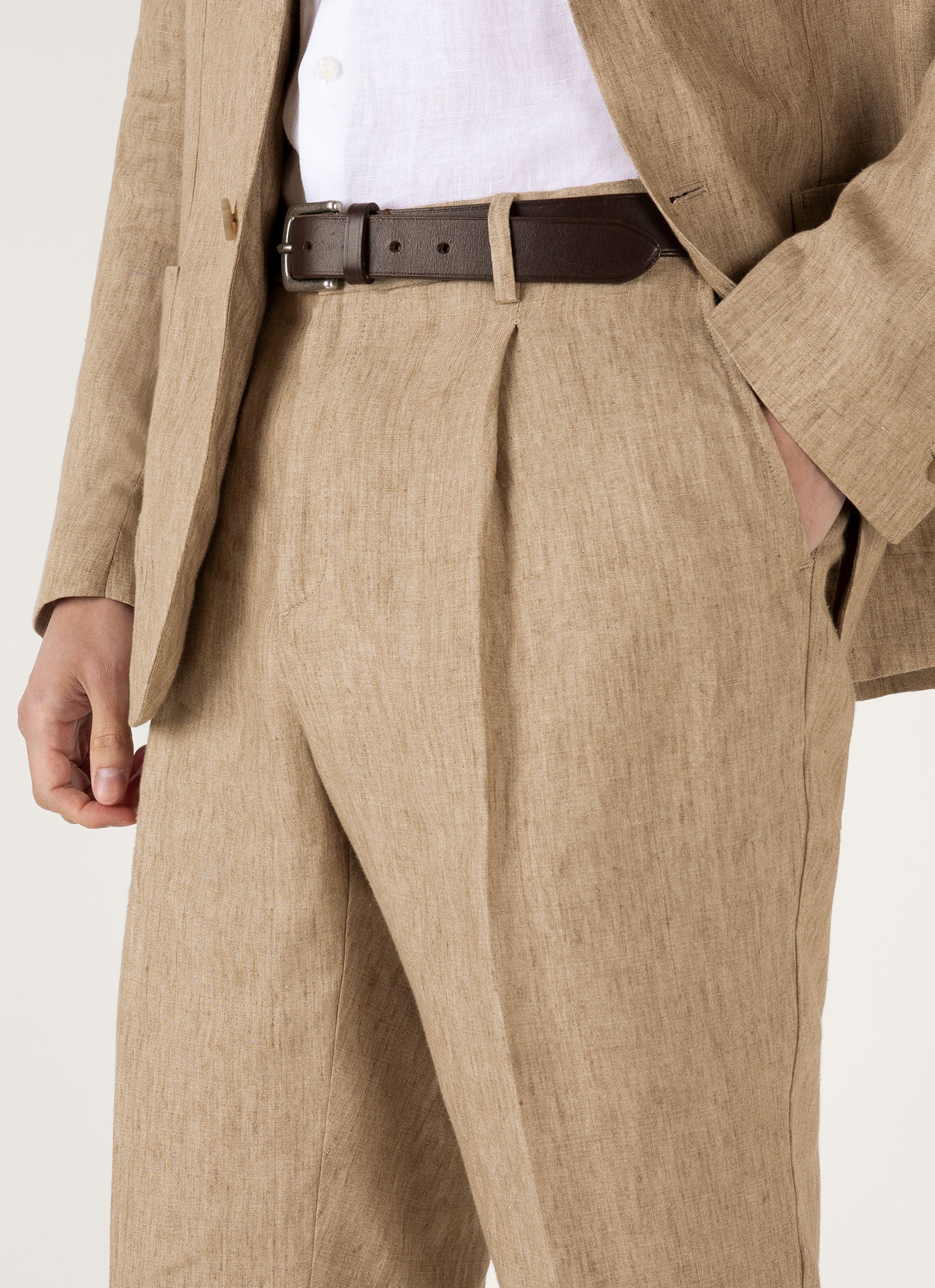 Pleated Linen Trouser - 6