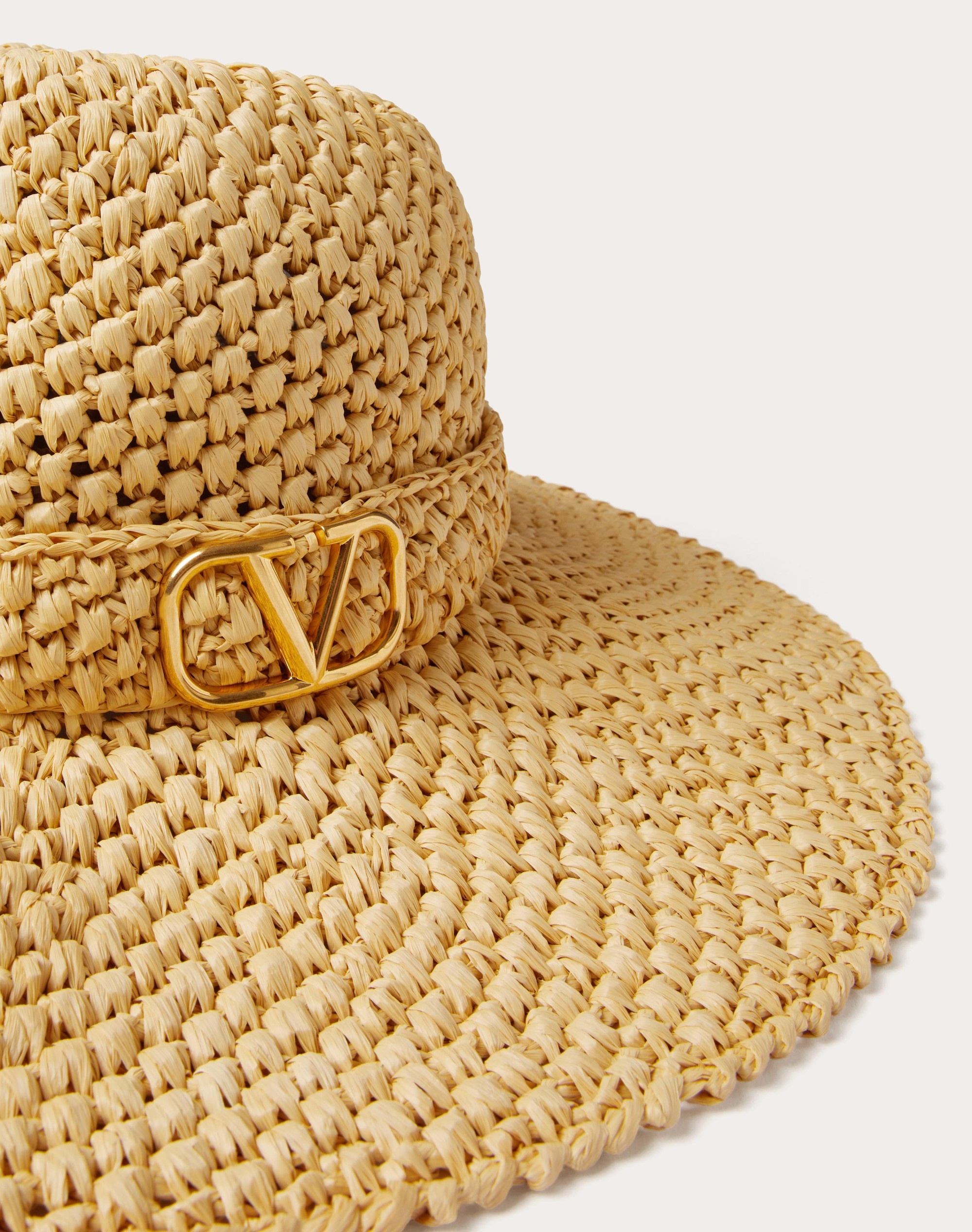 VALENTINO GARAVANI FEDORA HAT IN RAFFIA HANDMADE WITH CROCHET TECHNIQUE - 2