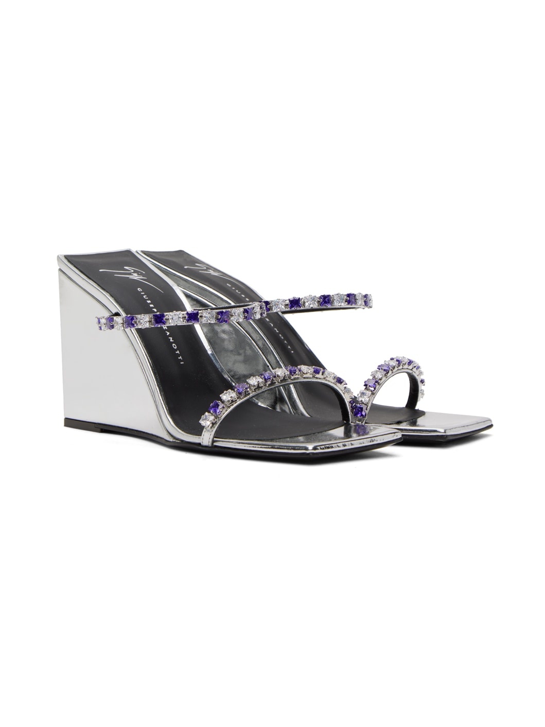 Silver Shangay Heeled Sandals - 4