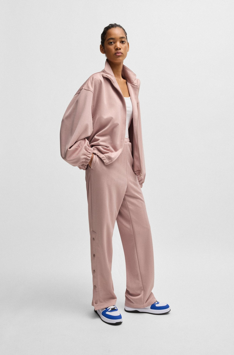 HUGO OVERSIZE-FIT JACKET WITH ALL-OVER LOGO JACQUARD outlook