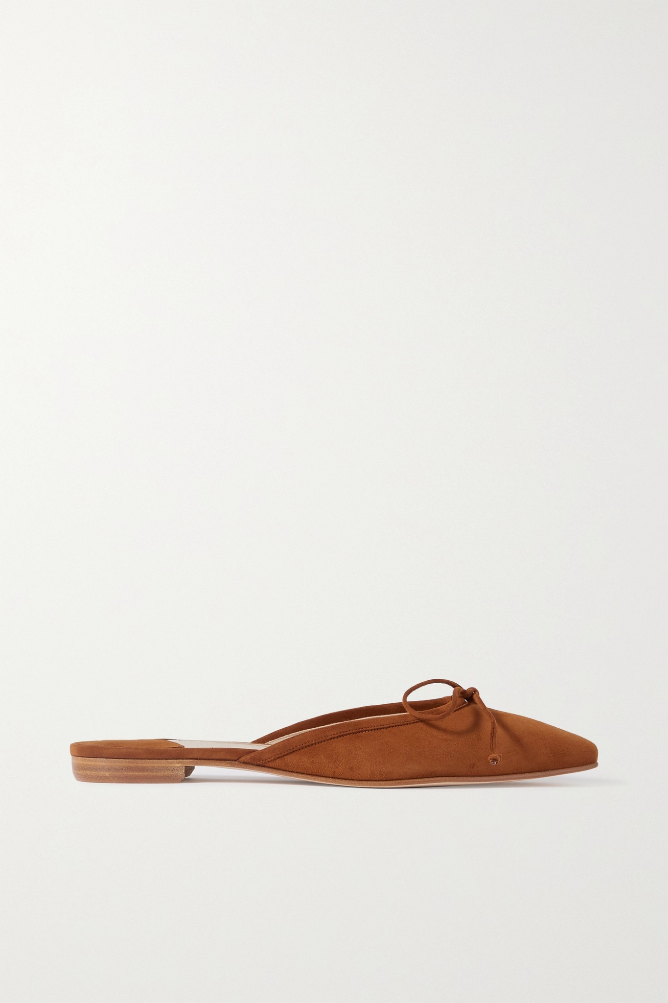 Ballerimu bow-detailed suede mules - 1