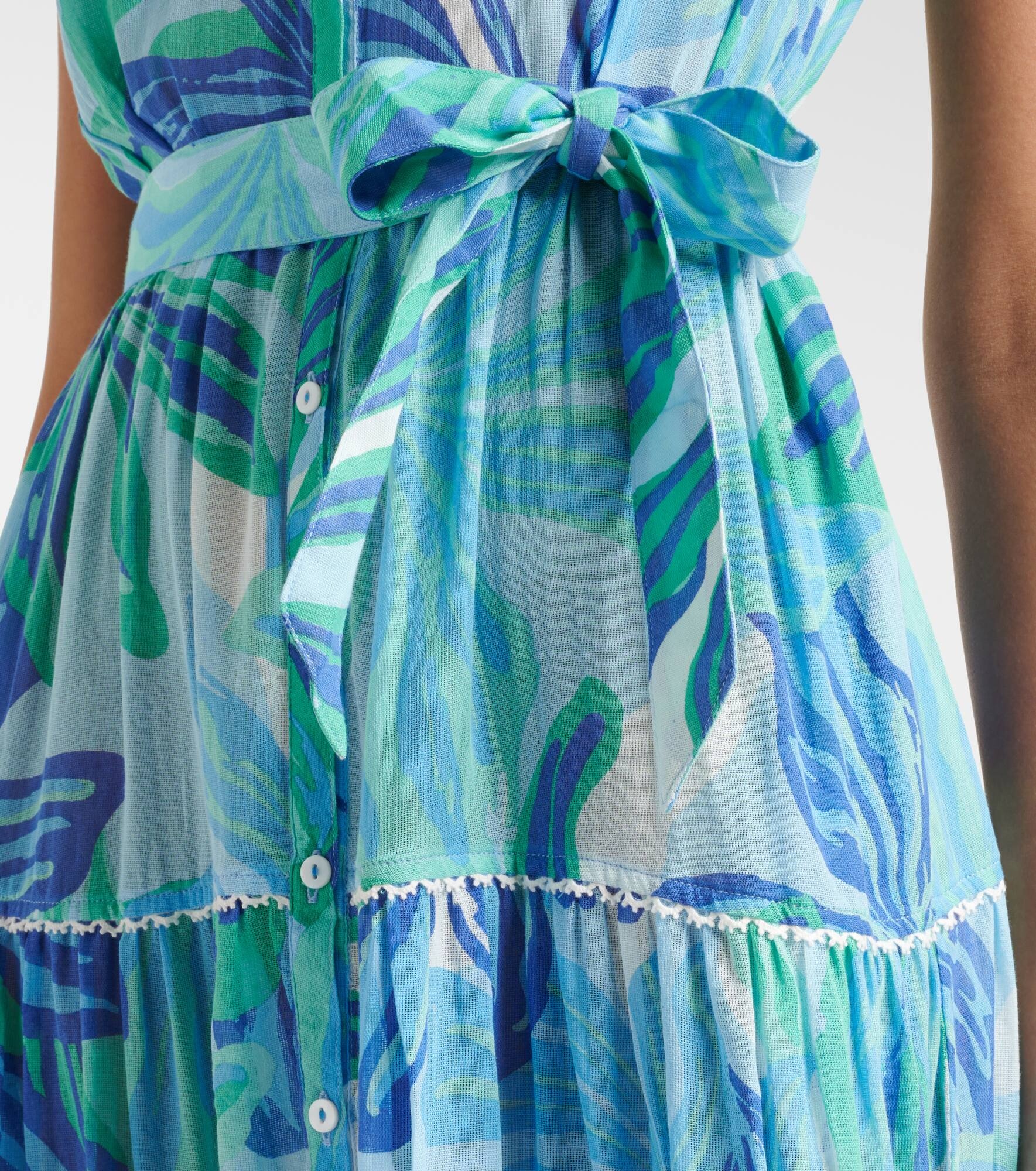 Kora printed cotton gauze maxi dress - 5
