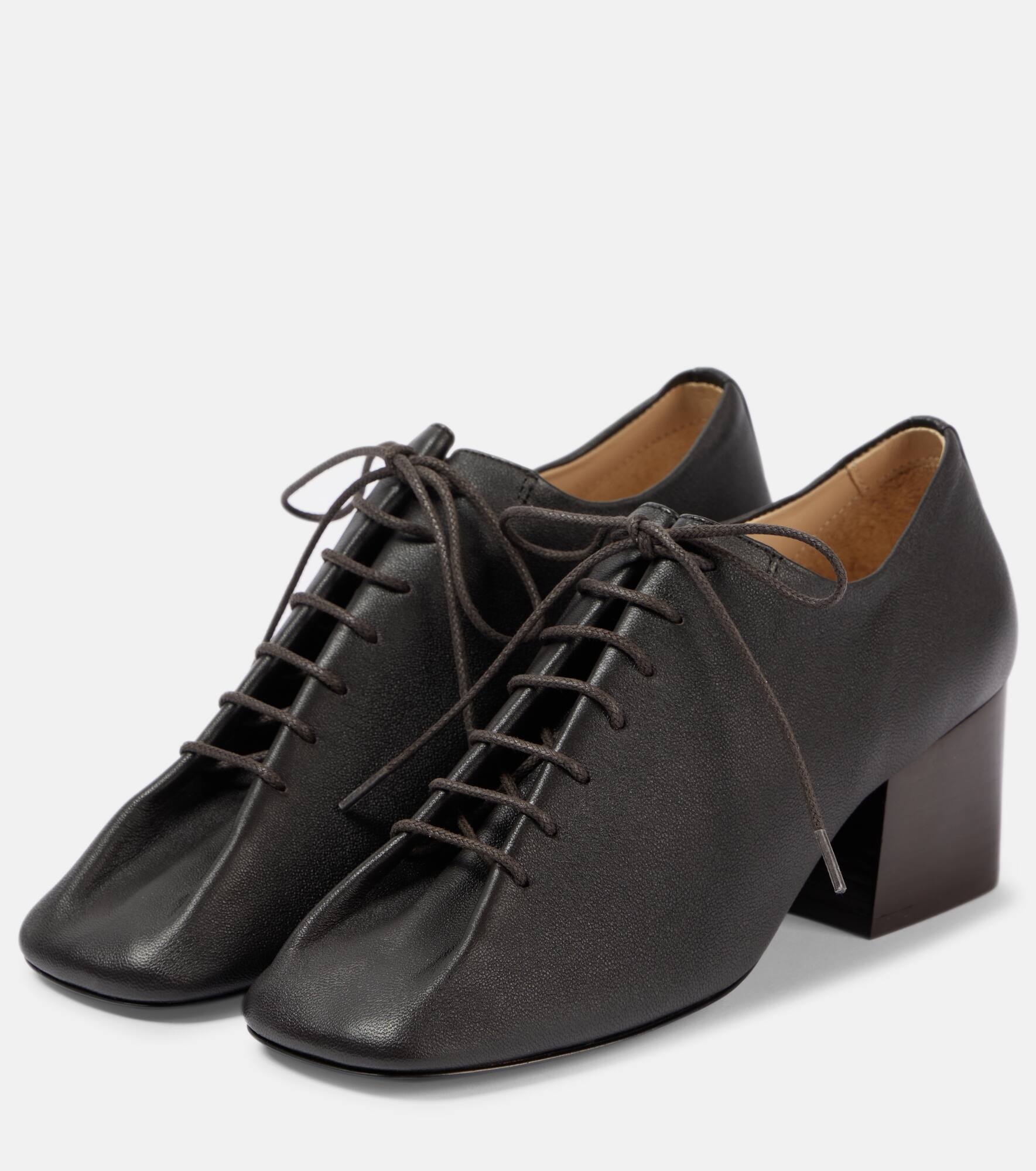 Souris leather Derby shoes - 4