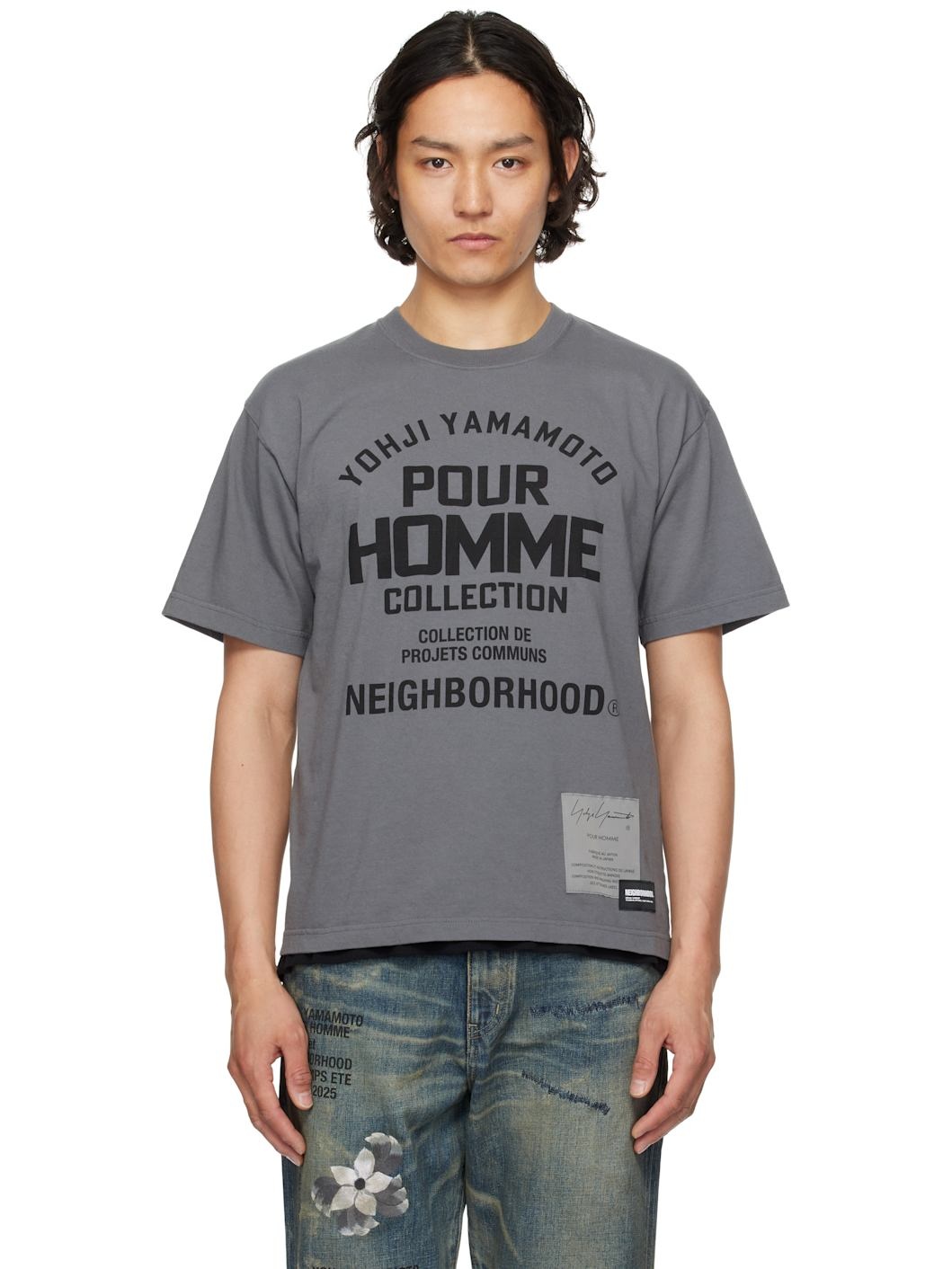 Gray NEIGHBORHOOD Edition SS Tee-2 T-shirt - 1