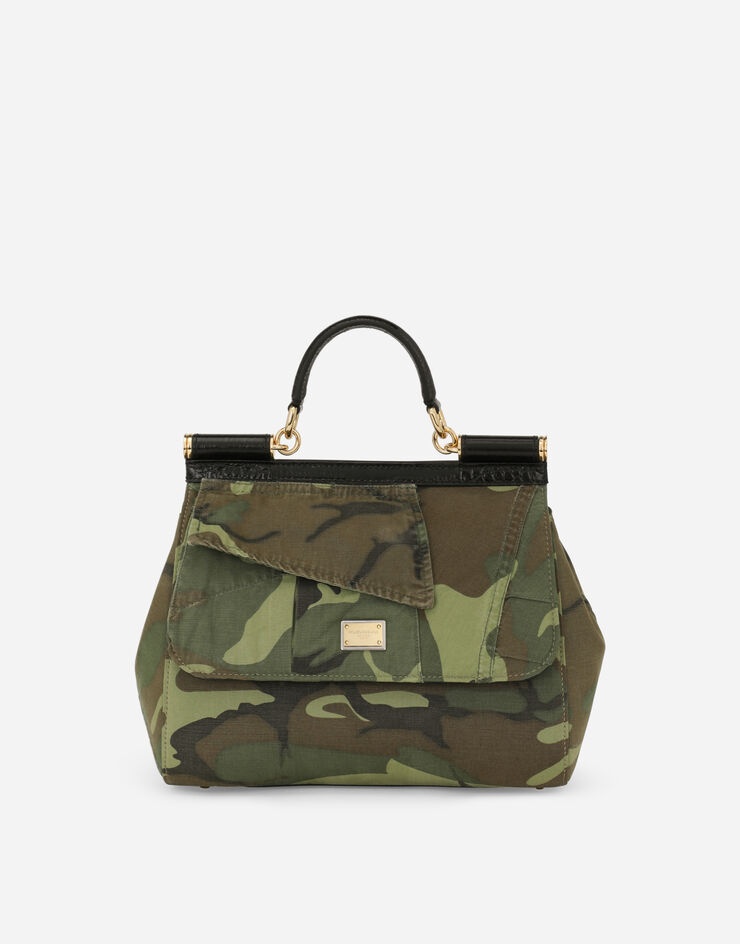 Medium Sicily bag in camouflage patchwork - 1